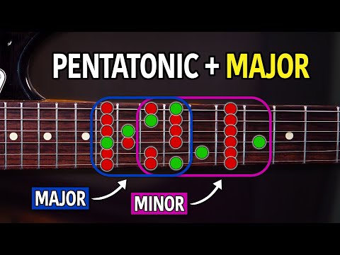 How To Combine The Pentatonic Scale & The Major Scale - Guitar Lesson