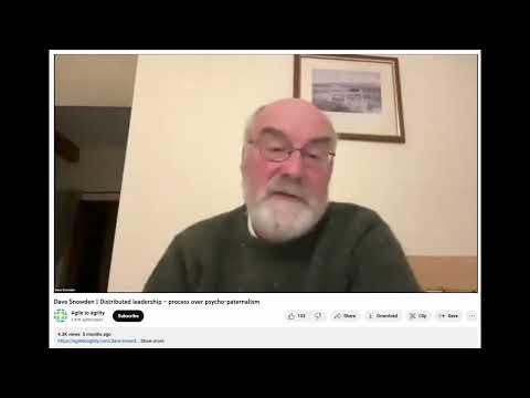 Clip: Dave Snowden (Cynefin) on Intergenerational Delegated Decision Making With Anonymous Avatars
