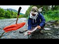 Remote ALASKAN Salmon CATCH and COOK!