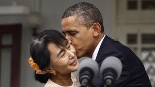 President Obama's Trip to Burma (Myanmar): Aung San Suu Kyi, University of Yangon (2012)