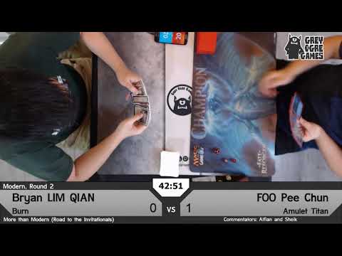 20190814 More than Modern Round 3  Burn vs Amulet Titan