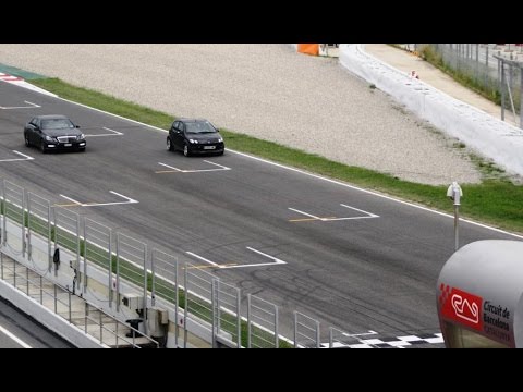 SMART forfour BRABUS  Vs Mercedes E63 AMG Barcelona-Catalunya Circuit 2014-09-21
