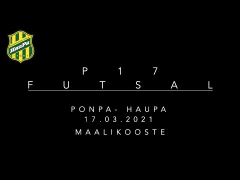 P17 Futsal-Liiga PonPa - HauPa (3-6) 170321 Maalikooste