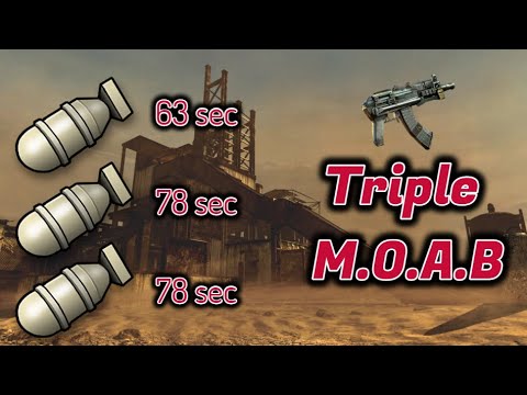 MW3: AK74u Triple Moab on Rust w/ 63/78/78 Second Moabs (+Bonus Clips)