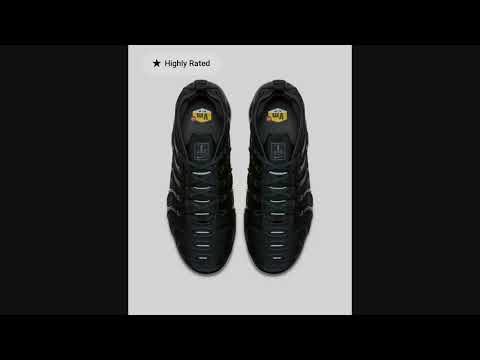 Nike Air VaporMax Plus.   Shown: Black/Black/Dark Grey