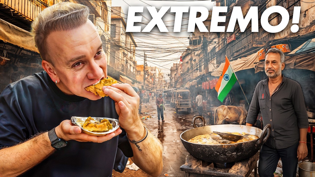 Probando COMIDA CALLEJERA en la INDIA - ¡Riesgo extremo!