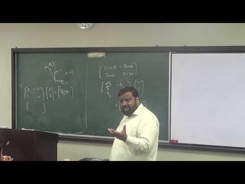 Lecture 19 (Part 1): Meaning of Matrix multication and determiant of matrix, applications