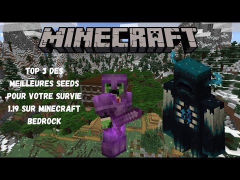 THE 3 BEST SEEDS FOR YOUR SURVIVAL MINECRAFT BEDROCK 1.19