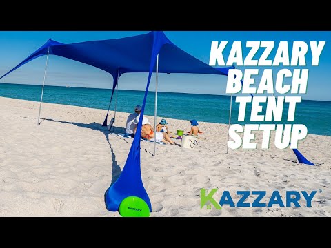 How to Setup your KAZZARY Beach Tent