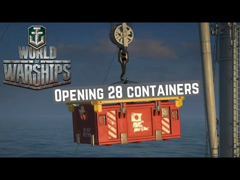 Opening 28 containers