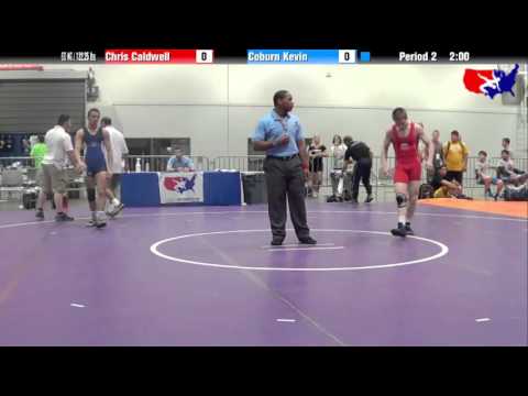 Chris Caldwell vs. Coburn Kevin at 2013 Junior Nationals - FILA - FS
