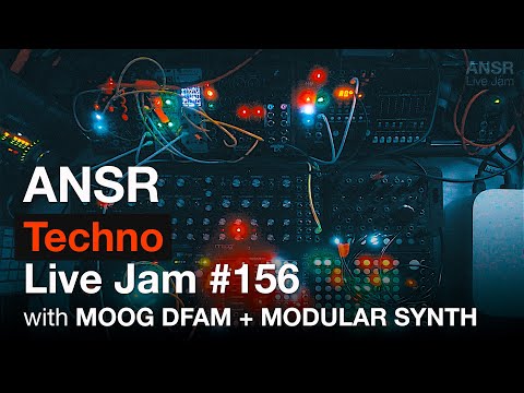 ANSR - Techno Live Jam - 156 with Moog DFAM + Eurorack Modular