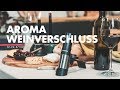 Gastroback Weinflaschenverschluss Aroma Schwarz/Silber