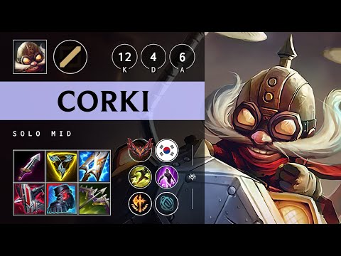 Corki Mid vs Zoe - KR Grandmaster Patch 25.14