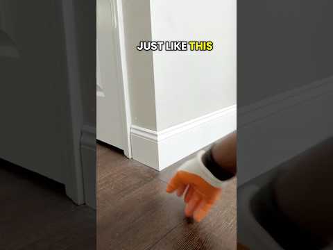 How to get perfect outside baseboard corners #diy #tips #howto #tutorial #shorts #carpentry #trim