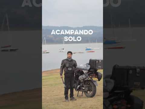 ‪‬ Acampé SOLO en Guatavita y terminé haciendo Kayak 🏕️🚣‍♂️ | Camping en Moto cerca a Bogotá
