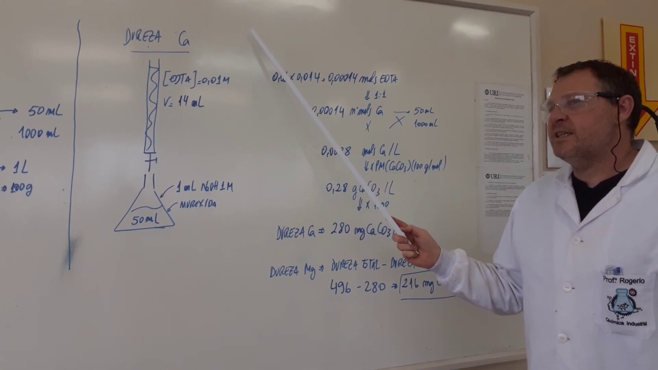 Aula 15 - Determinação da dureza da água - Volumetria de complexação - Mascaramento