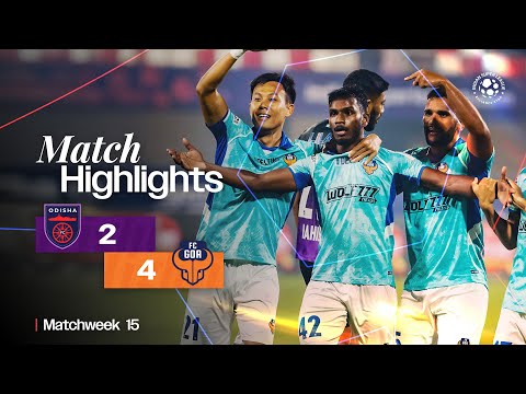 Match Highlights | Odisha FC 2-4 FC Goa | MW 15 | ISL 2024-25