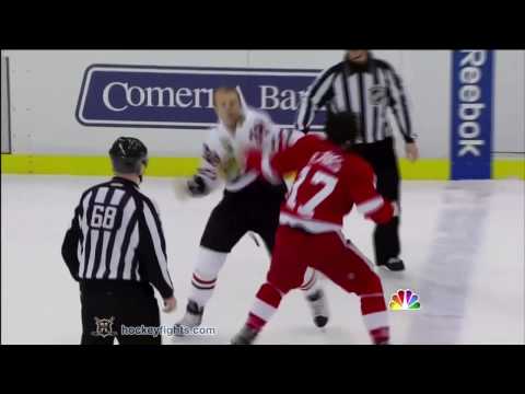 Kris Versteeg vs Patrick Eaves Jan 17, 2010