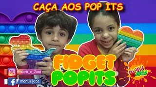 Uma CAA AOS POP ITS diferente com Manu e Joca  Fidgets toys