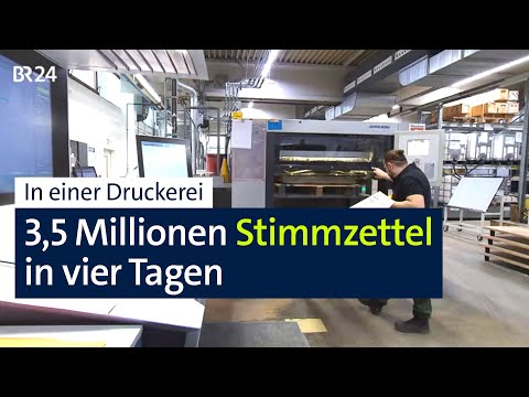 Ballot printing in full swing: Visit to the printing shop before the federal election | Abendscha...