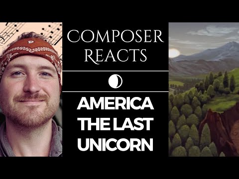 Composer Reacts to The Last Unicorn - America (1982)
