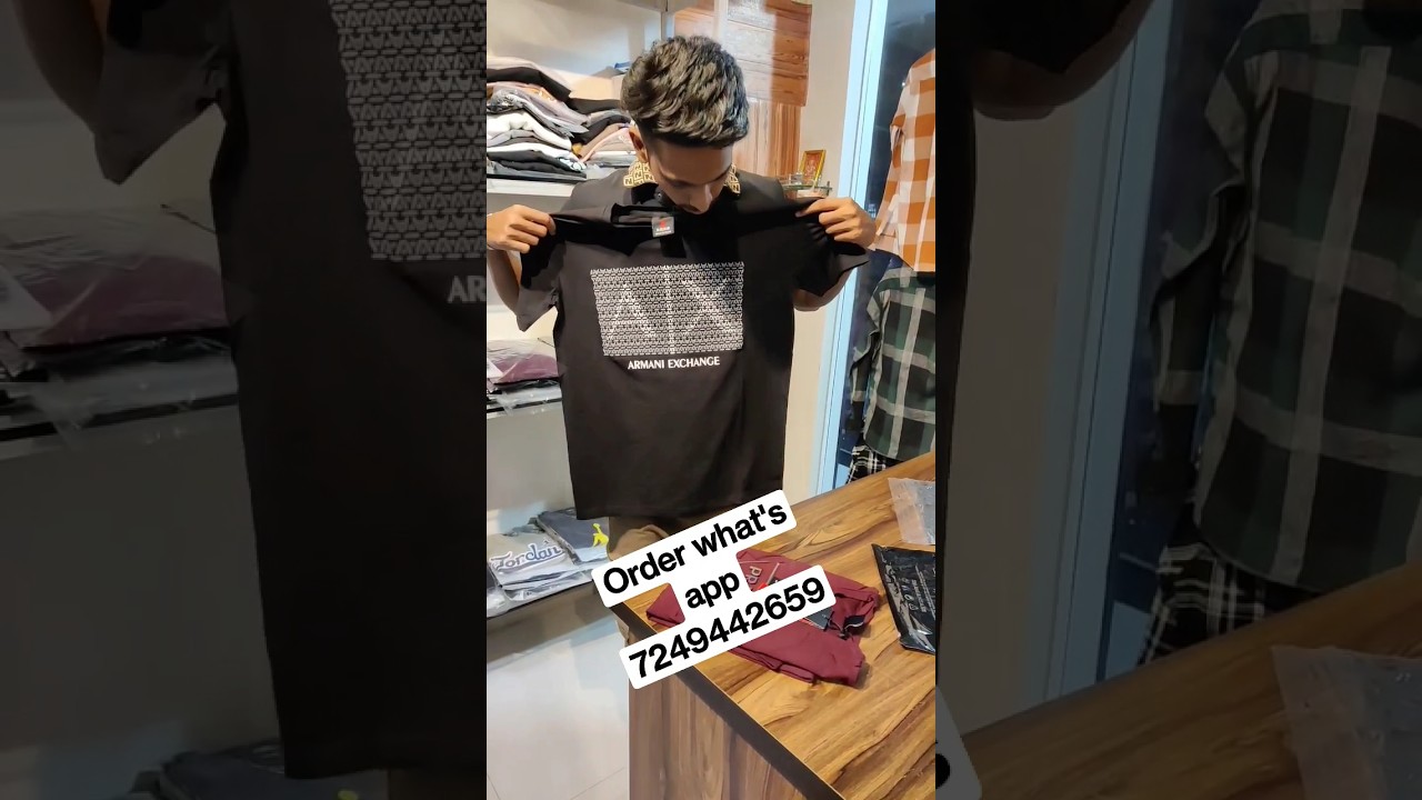 Armani exchange cotton stretchable tshirt #ytshorts #armaniexchange