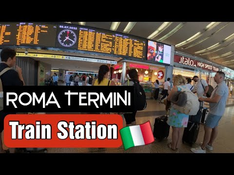 🚆 Roma Termini 🇮🇹 Train Station | Trenitalia & Italo Fast Trains | Walking Tour | Rome Italy