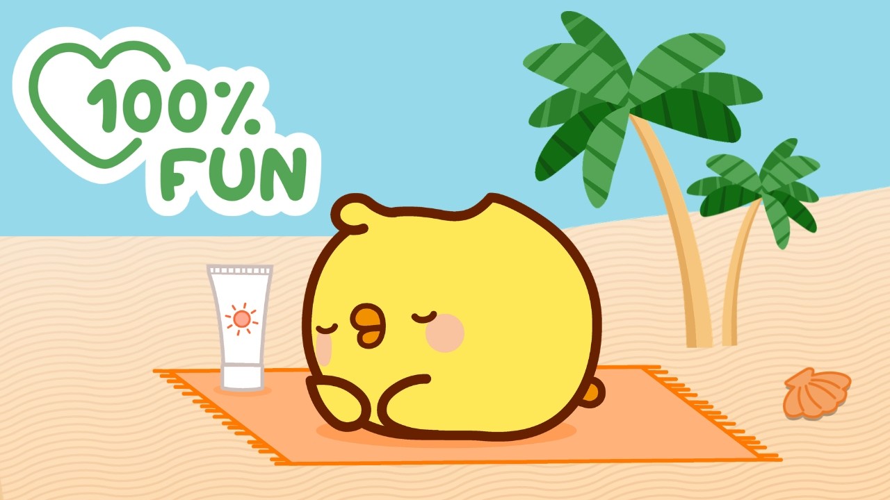The  Perfect Sunny Nap ☀️😴 Molang’s Most Relaxing Summer Moments