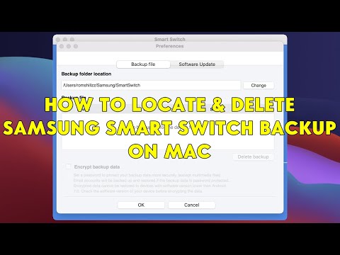 How To Locate &  Delete Smart Switch Backup on Mac - [romshillzz]