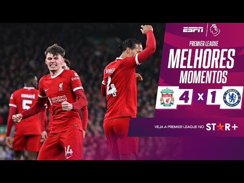 Gols e lances de Liverpool x Chelsea