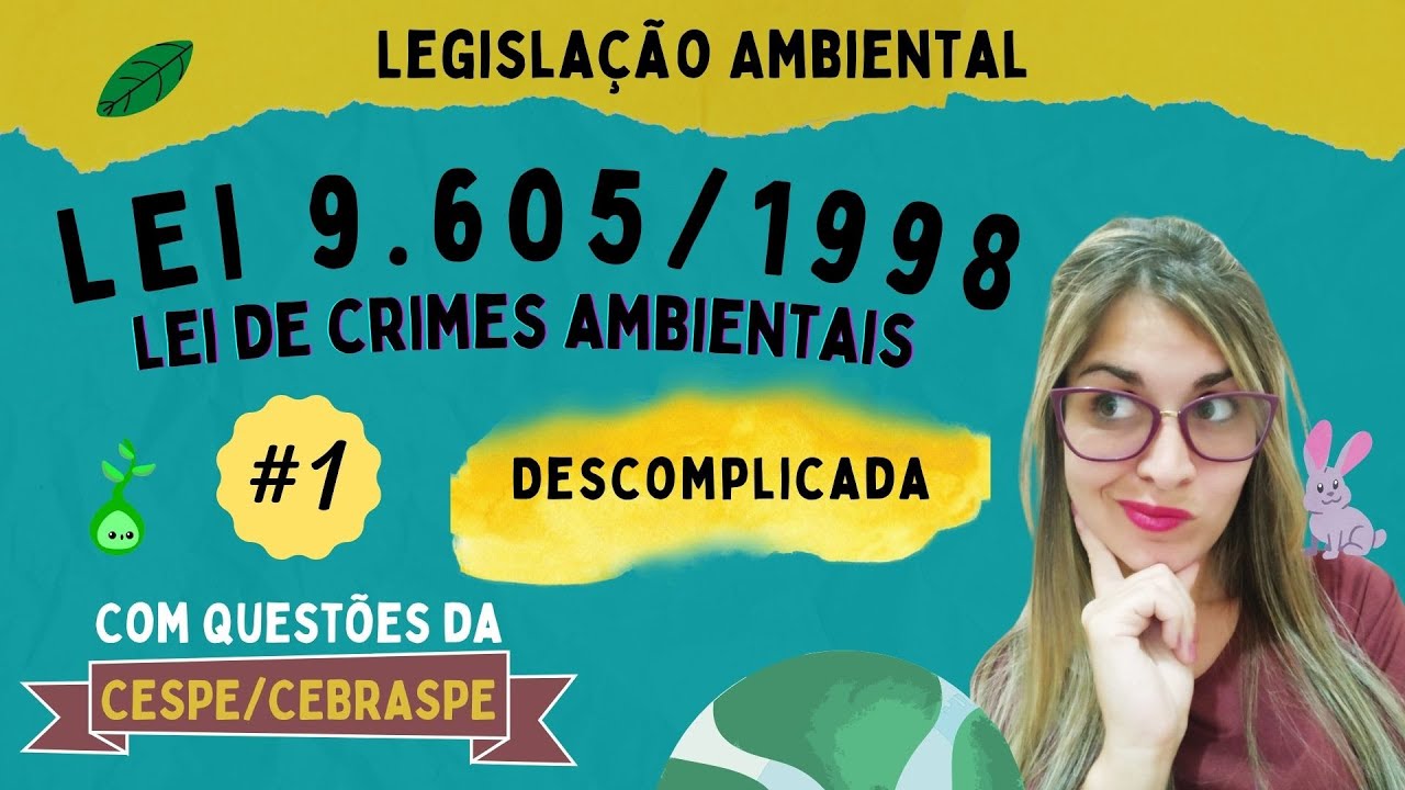 |CEBRASPE/CESPE| Lei nº 9.605/1998 (Lei dos Crimes Ambientais) - Parte#1