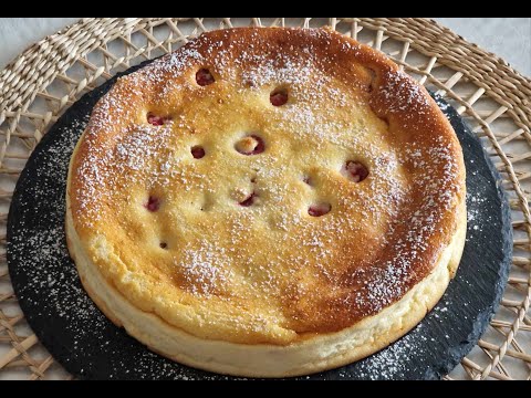 Recette Gâteau au fromage blanc et framboises