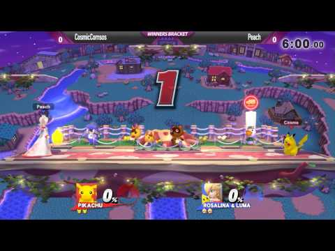 SW12 Smash Wii U - CosmicCosmos (Pikachu) vs Peach (Rosalina) - Winners Bracket