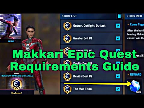 Makkari Epic Quest Requirements Guide And Makkari Deluxe Epic Quest Complete - Marvel Future Fight