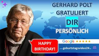 Gerhard Polt – Beispielvideo zum Geburtstag