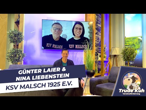 Günter Laier und Nina Liebenstein vom KSV Malsch zu Gast bei „Trude Kuh“