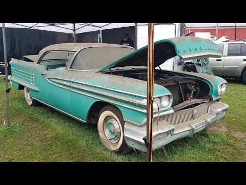 Barn Find 1958 Oldsmobile Super 88 Incredible Condition  only has 53K in Mileage seen in Carlisle