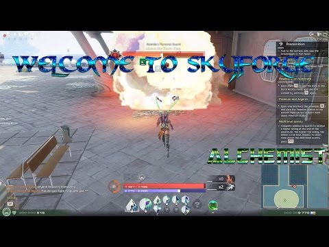 Let's play :SKYFORGE- Naori Island (Acid slinging Alchemist)