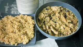 Poulet à la crème et champignons, facile et rapide!