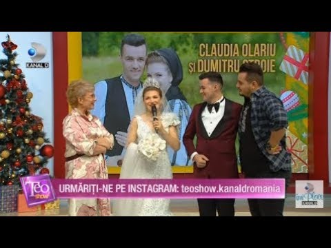 Teo Show (02.12.2019) - Claudia Olariu si Dumitru Stroie s-au casatorit! Cum s-au cunoscut?