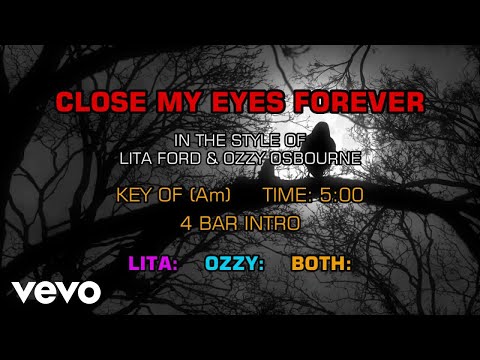 Lita Ford and Ozzy Osbourne - Close My Eyes Forever (Karaoke)
