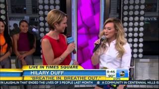 Hilary Duff performs &#39;Confetti&#39; and &#39;Sparks&#39; at Good Morning America