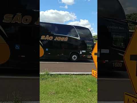 Ônibus Marcopolo geração 7 Double Decker empresa São José de Foz do Iguaçu PR a Tramandaí Rs