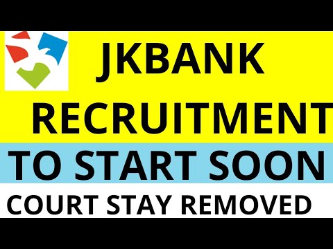BREAKING NEWS|#JKBANK RECRUITMENT TO START SOON | COURT STAY REMOVED | ONLINE BATCH STARTS WEDNESDAY