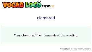 Video thumbnail for clamored