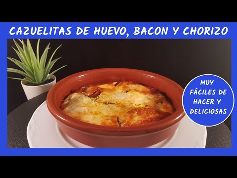 CAZUELITAS de huevo, bacon y chorizo en freidora de aire 9 en 1 de Lidl