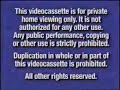 Disney Blue FBI Warning Screen VHS Version 2000 2003