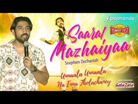Saaral Mazhaiyaa Song Live🔥Singing | Stephen Zechariah | Yummy Fest | Pephands