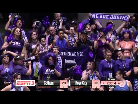 2015 WFTDA Champs -  D1 Game 12: Gotham Girls Roller Derby vs Rose City Rollers